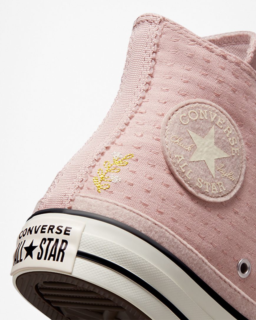 Tenis Converse Chuck Taylor All Star Autumn Embroidery Cano Alto Feminino Cinzentas Limão | PT V08741P